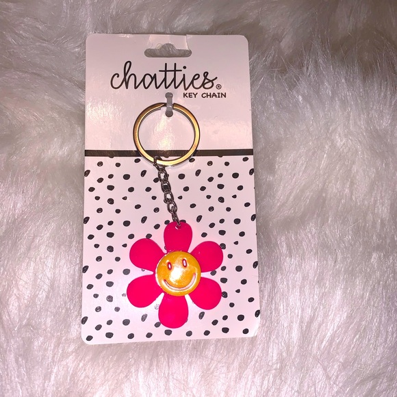 Daisy flower keychain
